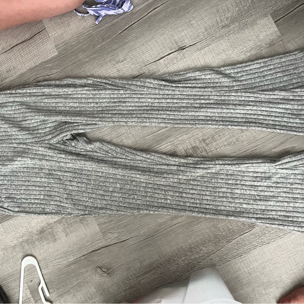 shein ribbed flare pant- size xs